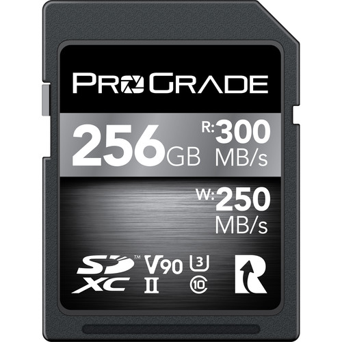 ProGrade Digital 256GB UHS-II SDXC Memory Card (V90)